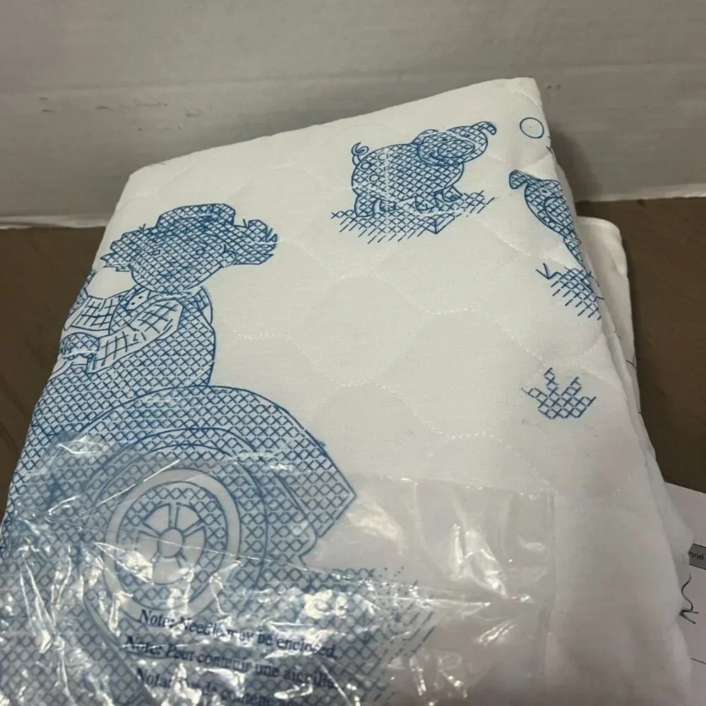Bucilla On The Farm Crib Cover Embroidery Kit 34X43 Cozy Baby Nursery Decor